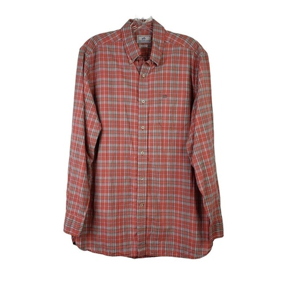 Southern Tide Button Down Shirt LS Mens M Classic Fit Plaid Logo Cotton - Picture 2 of 10